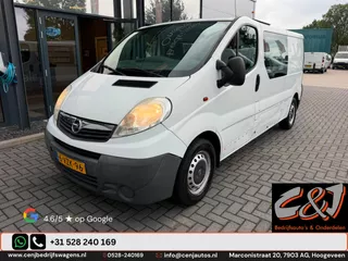 Opel Vivaro 2.0 CDTI L2H1 DC zijschade l airco l cruise l trekhaak l BTW