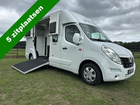 Renault Master BARBOT 2-paards paardenvrachtwagen dubbel cabine 5 pers. Pro-Safety