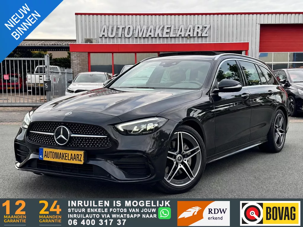 Mercedes-Benz C-klasse 180 AMG Line PANO TREKHAAK