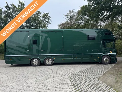 Scania P P410 27T ROELOFSEN RR5 6-paards paardenvrachtwagen Slide-Out living MARGE