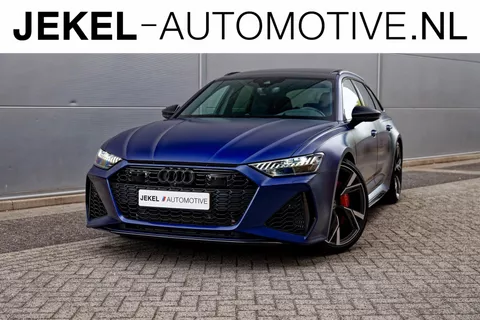 Audi RS 6 Avant TFSI quattro Full Option in de bijzondere kleur Frozen Blue