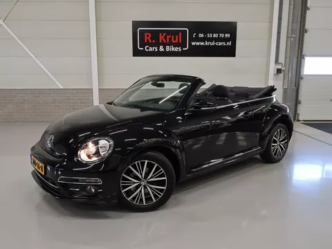 Volkswagen Beetle Cabriolet 1.2 TSI Sound Automaat DSG Airco-ecc Navigatie Stoelverwarming App connect Sportvelgen Parkeersensoren Boekjes aanwezig Windscherm 1e Eigenares