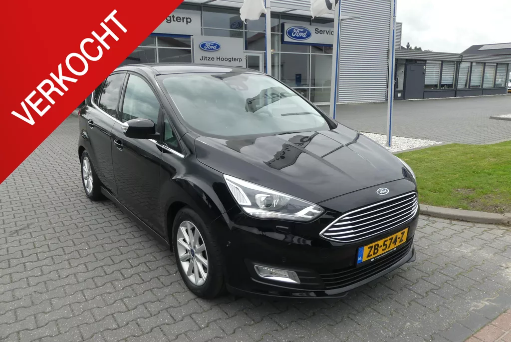 Ford C-Max 1.5 Titanium CRUISE, CLIMA, NAVI, WINTER PACK, LEER, PDC V&amp;A, CAMERA, TREKHAAK 1.500KG, 104.351KM