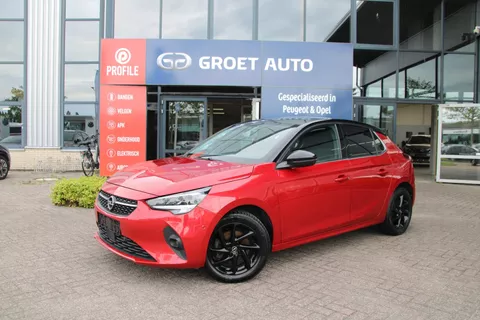 Opel Corsa 1.2 Turbo 100pk Elegance Airco Camera Carplay PDC V+A Zwart dak