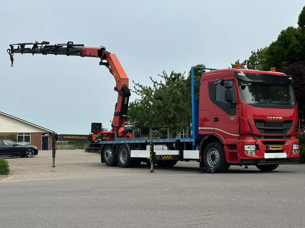 Iveco Stralis 420 !KRAAN/CRANE/GRUE/ Palfinger 42TM!! RADIO REMOTE!! EURO 6!!NL truck!