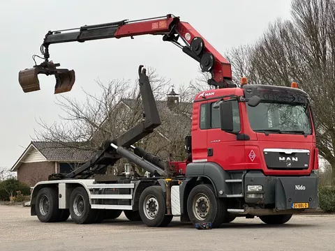 MAN TGS 41.400 8X4 WIDESPREAD!!HMF 22TM KRAAN/HAAK!!TOP!!