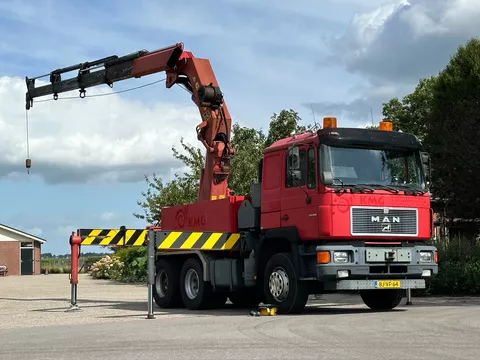 MAN F16 25.502 V10 PALFINGER PK52000 52TM CRANE/GRUE/WINCH!! ELECTRO PACK!!6x4!!
