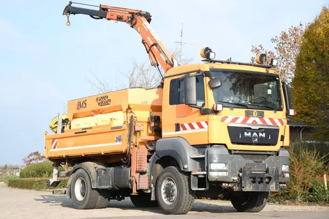 MAN TGS 18.320 4x4!! KRAN/!!!WINTERDIENST/DREISEITENKIPPER!!KOMMUNAL/KLIMA!!