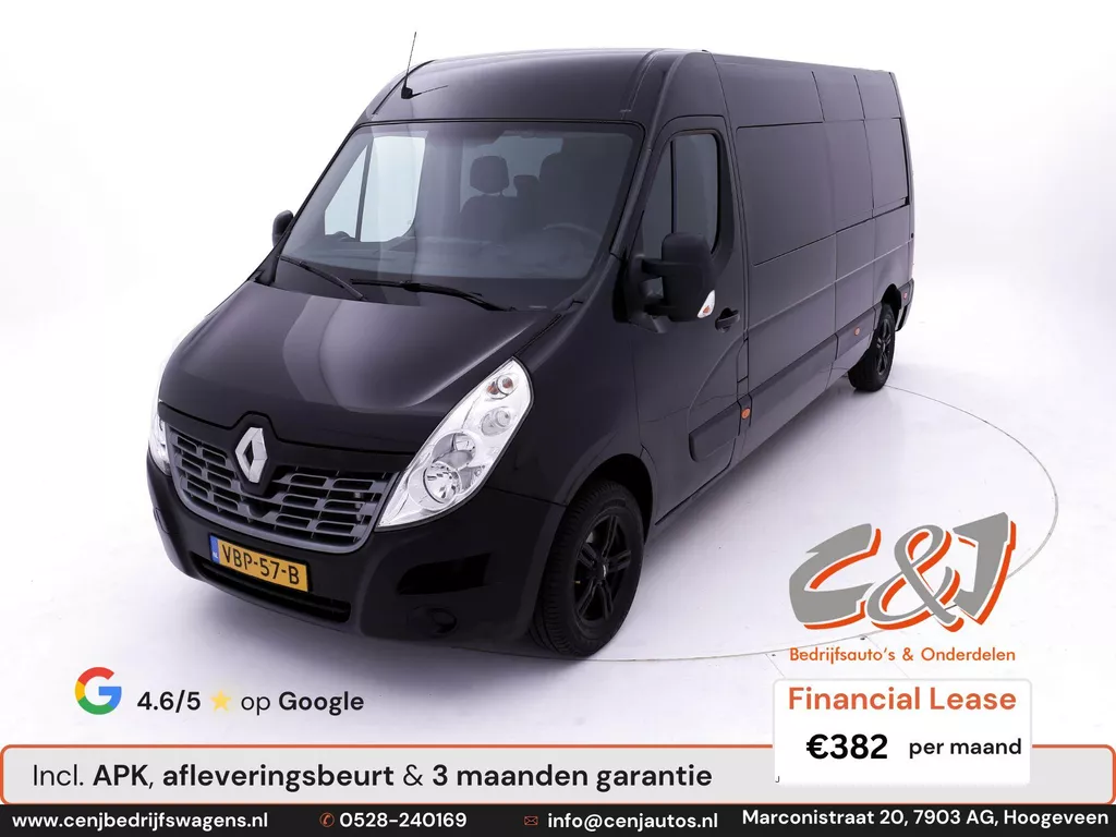 Renault Master T35 2.3 dCi L3H2 Energy Dubbel Cabine Airco LMV €382,- p/md Renault Master T35 2.3 dCi L3H2 Energy Dubbel Cabine Airco LMV €382,- p/md