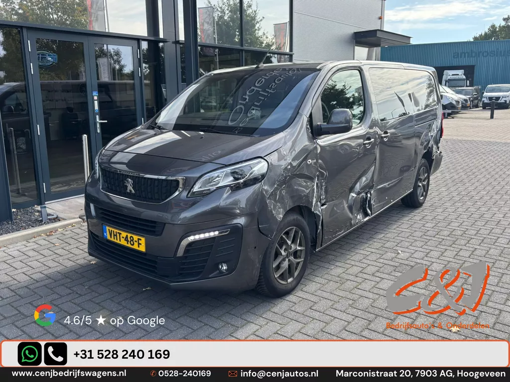 Peugeot Expert 2.0 BlueHDI 180 Long Asphalt DC Zijschade Dubbel Cabine Export