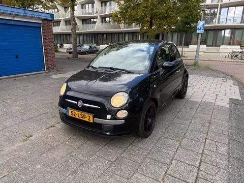 Fiat 500 1.2 Lounge Automaat Panorama Airco Black Magic
