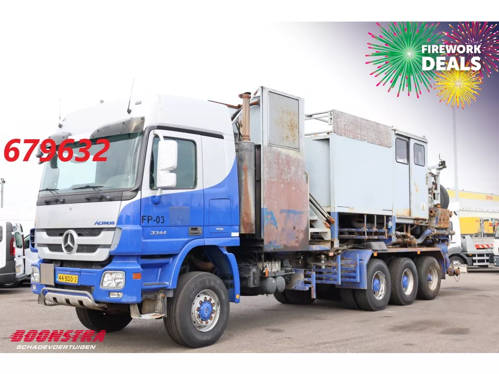 Mercedes-Benz Actros 3344AK 8/6X6 Manual Blatt/Blatt 2x PTO 2x Pump