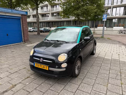 Fiat 500 1.2 Lounge Automaat Panorama Airco Black Magic