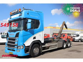 Scania R R500 6X2 Retarder VDL Haakarm Standclima Leder Navi Camera