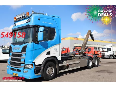 Scania R R500 6X2 Retarder VDL Haakarm Standclima Leder Navi Camera