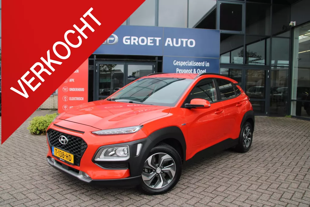 Hyundai Kona 1.6 GDI HEV Comfort Smart Automaat Airco Cruise Carplay Zeer mooi