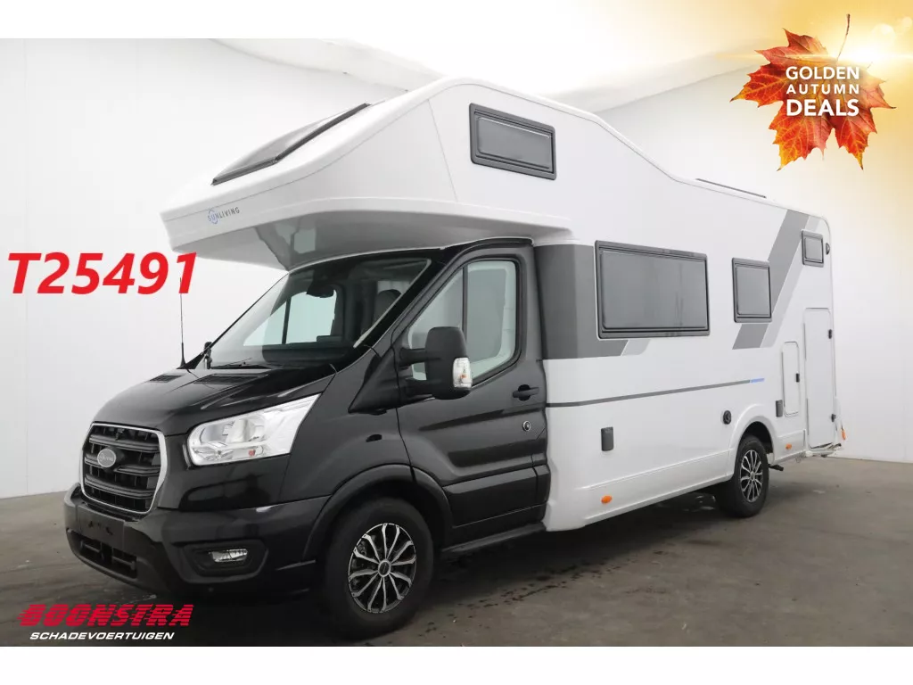 Ford Transit Sun Living A 70 DK 2.0 TDCI 165 PK Aut. Solar TV Dakairco ACC Camera Virtual 4.693 km!