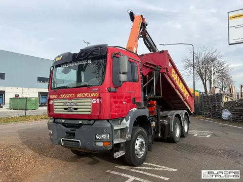 MAN TGA 26.350 Full Steel - Belgian Truck - Manual - Crane/Grue T07069