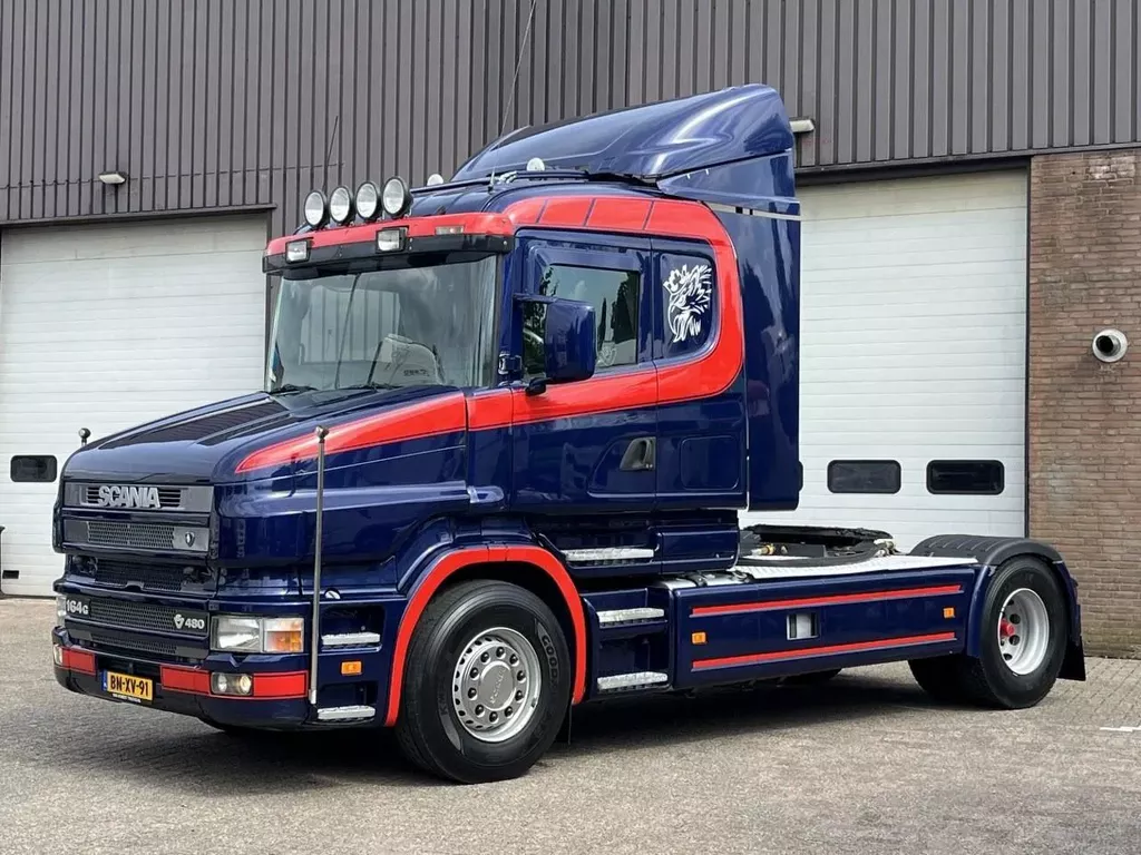 Scania T T164-480 V8 / Retarder / Only 779.382 km / Torpedo Hauber / Airco / 470 wb / Original T-Cab / NL Truck