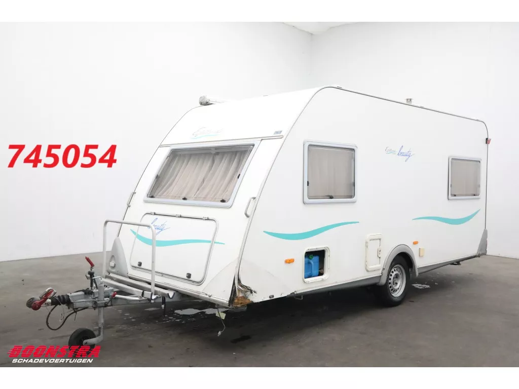 Knaus 460 Beauty Luifel Fietsendrager Ringverwarming Rondzit Dwarsbed