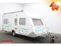 Knaus 460 Beauty Luifel Fietsendrager Ringverwarming Rondzit Dwarsbed Foto