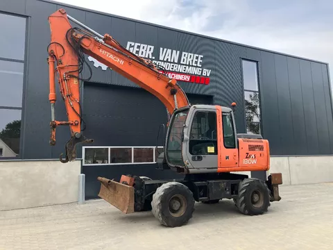Hitachi ZX130W mobiele kraan/graafmachine