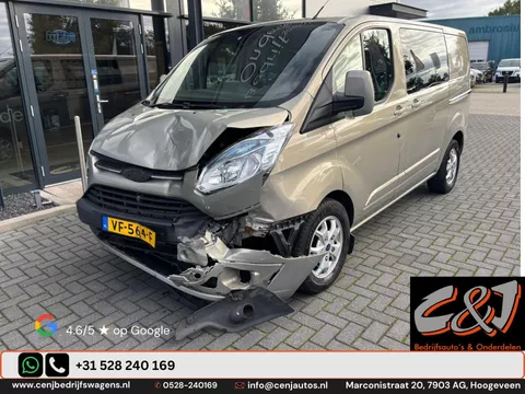 Ford Transit Custom 270 2.2 TDCI L1H1 Limited DC stoelverwarming dubbele schuifdeur lederen bekleding
