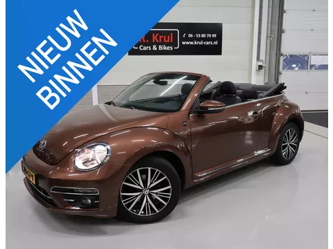 Volkswagen Beetle Cabriolet 1.2 TSI Sound 2018 Airco-ecc Navigatie App connect Stoelverwarming Windscherm 1e Eigenares Dealer onderhouden 17 inch Sportvelgen Zeer nette staat Dark Bronze metallic