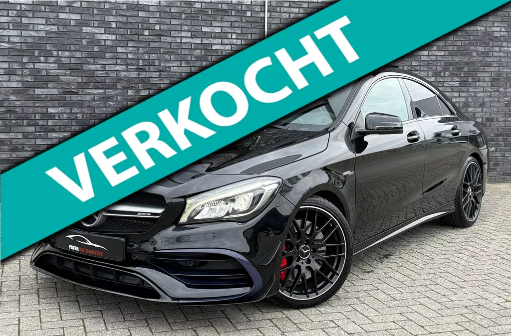 Mercedes-Benz CLA AMG 45 4MATIC 420pk|Performance|Schaalstoelen|Aero Pack|Panorama|Dealer Onderhouden|Memory