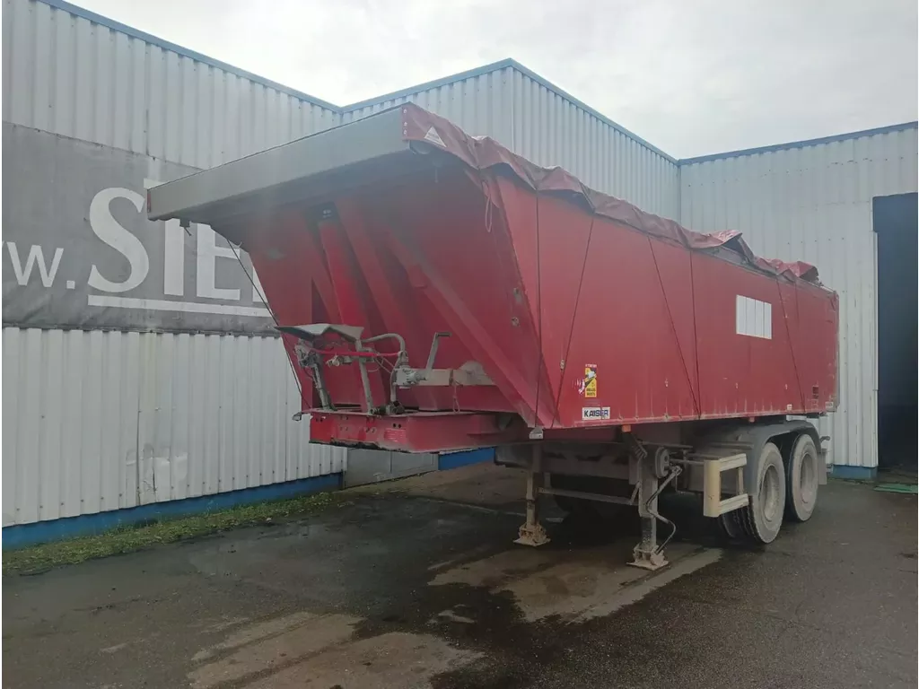 Kaiser 2 Axle Alu Tipper / Steel Chassis , 8 Tyres , Spring Suspension , Drum Brakes