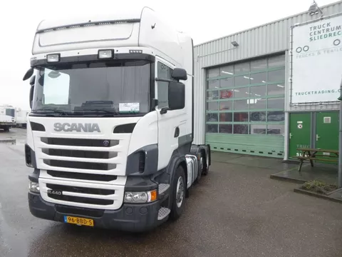Scania Topline /Retarder/6x2 Gelenkt/Dutch Truck R440/Topline/6x2, Retarder, steering, lifting 2 x tank, euro 5
