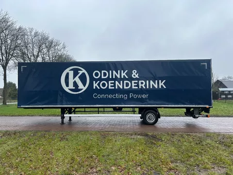 DRAF be oplegger  7 ton huifzeilen met laadklep 750 kg