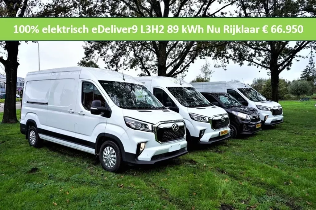 Maxus eDeliver9 gesloten bestelwagen 100% Elektrisch L3H2 89 kWh