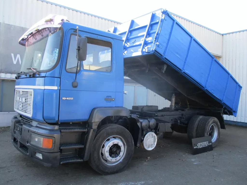 MAN 19.422 , Manual , 3 way tipper , Spring suspension