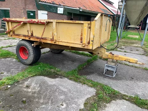Kiepwagen enkel as - 5 tons wagen