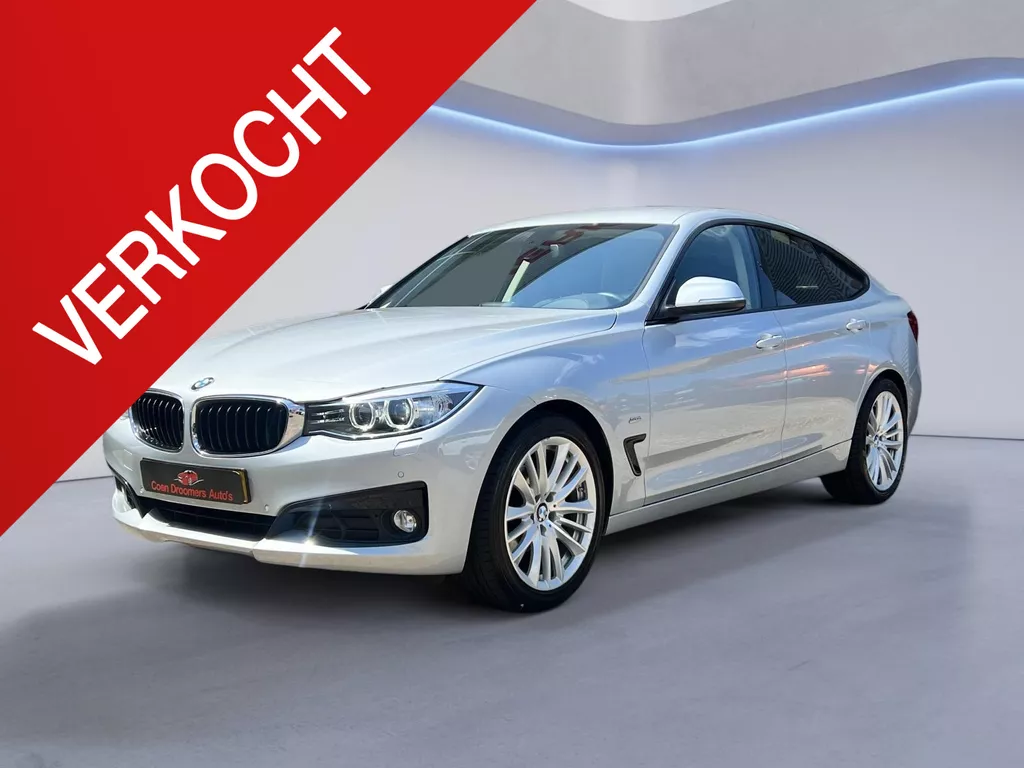 BMW 3-serie 320d Sport Gran Turismo/Apple Carplay/Cruise&amp;Clima Control/Lendensteun/Parksens V+A/Bluetooth/Trekhaak/Keyless(MET GARANTIE*)