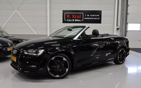 Audi A3 Cabriolet 1.4 TFSI 180pk 2x S-Line Navigatie Trekhaak Airco-ecc 18 inch Half leer Stoelverwarming PDC Xenon Drive select Boekjes Cruise control Nette auto