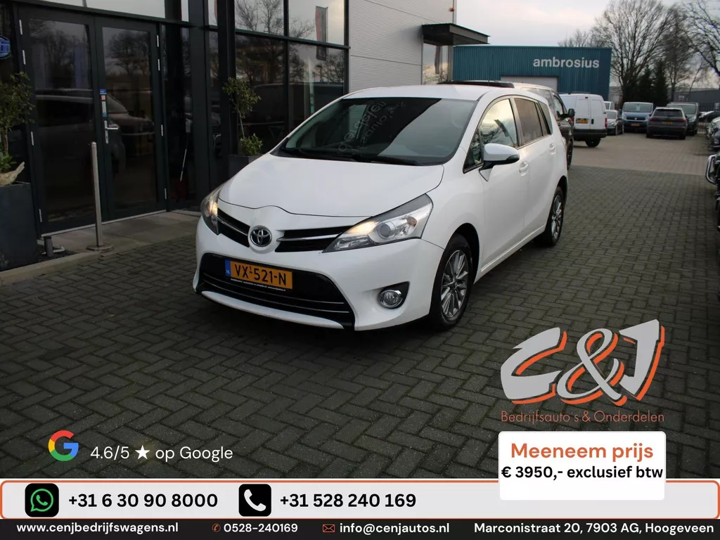 Toyota Verso 1.6 D-4D Aspiration luxe navi camera grijs kenteken