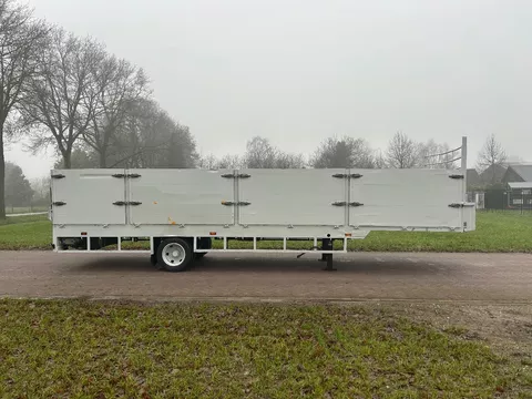 Veldhuizen Be oplegger vlak met laadklep Dhollandia 1000 kg