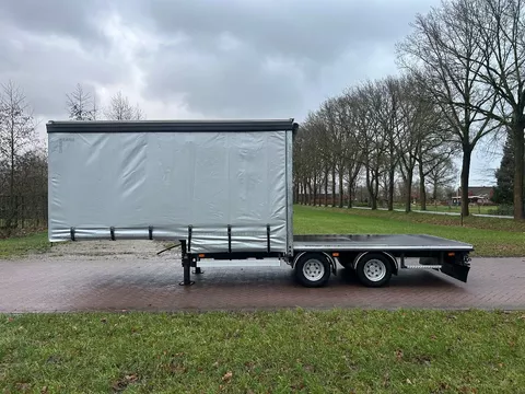 Bunk Be oplegger semi dieplader huif 8 ton