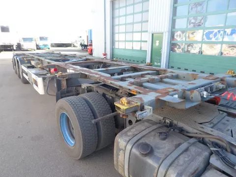 Van Hool 3B0070,ADR Tank container chassis uitschuifbaar,2X20 30 40 voet
