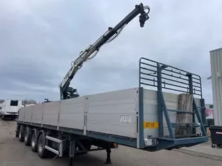 Floor Pacton Stenen trailer/Kennis Roller /14 ton/mtr,alcoa,bricks,crane,kran,2 liftassen 2 stuur assen TUV