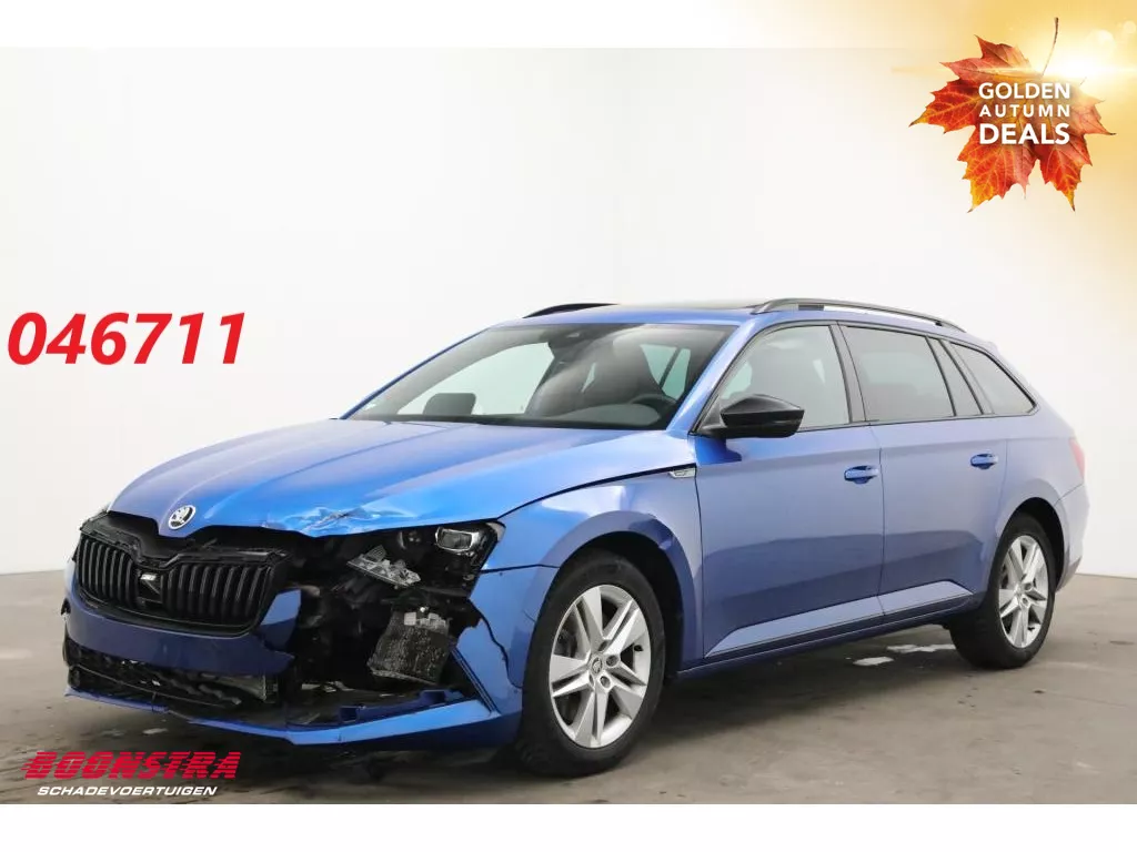 &Scaron;koda Superb Combi 2.0 TSI 280 PK 4x4 Sportline Pano LED ACC Memory LRHZ 50.618 km!