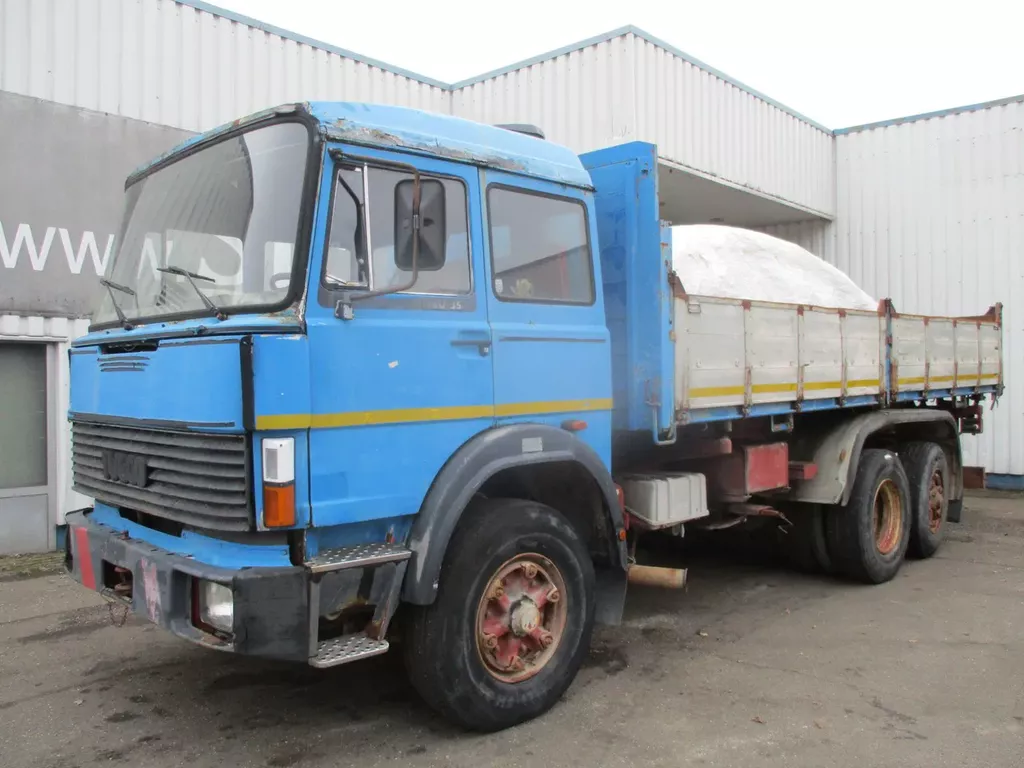 Iveco Turbostar 190-30 , Manual , V8 , 3 way tipper , Spring susp. , 6x2, Watercooling