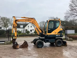 te koop hyundai robex 55W-9A mobiele kraan/graafmachine