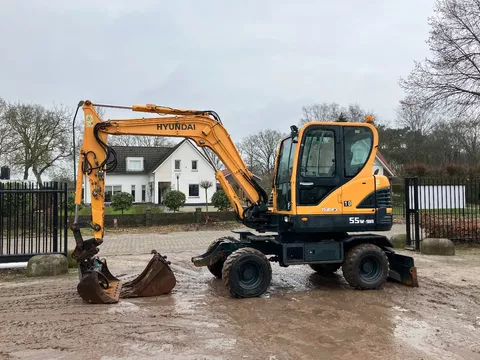 te koop hyundai robex 55W-9A mobiele kraan/graafmachine