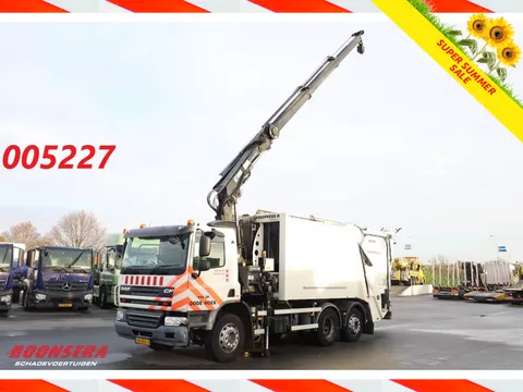 DAF CF Faun Variopress II Hiab 211 BW-3 HiPro Kran M&uuml;llwagen
