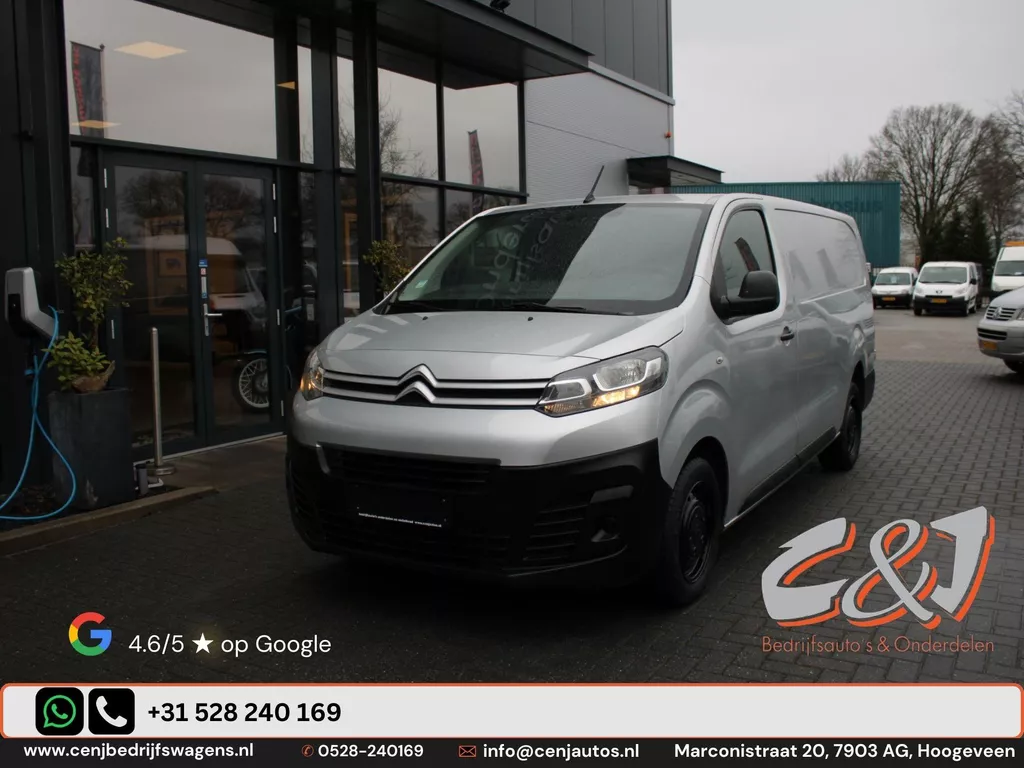 Citro&euml;n Jumpy XL 2.0 BlueHDi 120 S&amp;S MAN Business 1400 airco cruise 3 zits marge