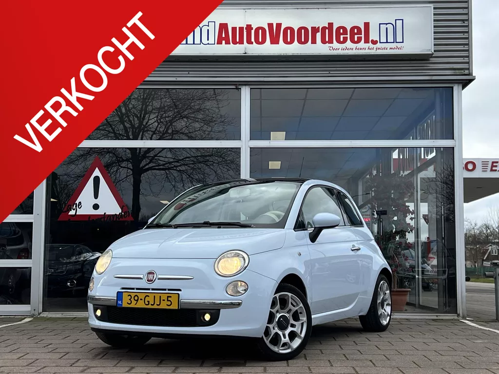 Fiat 500 1.4-16V Lounge 100 PK 6 Bak / Pano / Clima / 2008