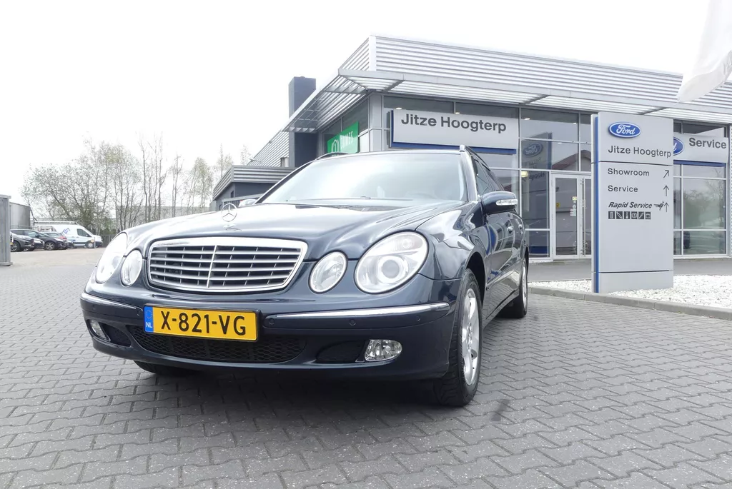 Mercedes-Benz E-klasse Combi 200 K. Avantgarde CRUISE, CLIMA, STOELVERWARMING, VOL LEER, SCHUIF/KANTEL DAK, 126.472KM
